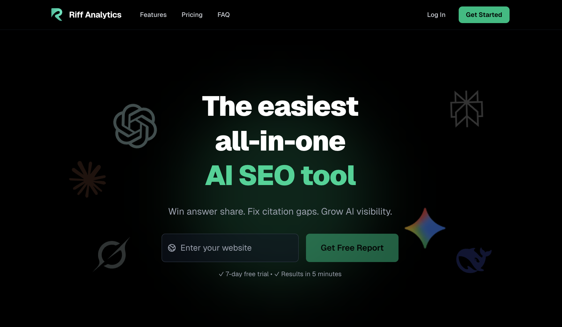 Riff Analytics Dashboard - AI Brand Visibility Tracking