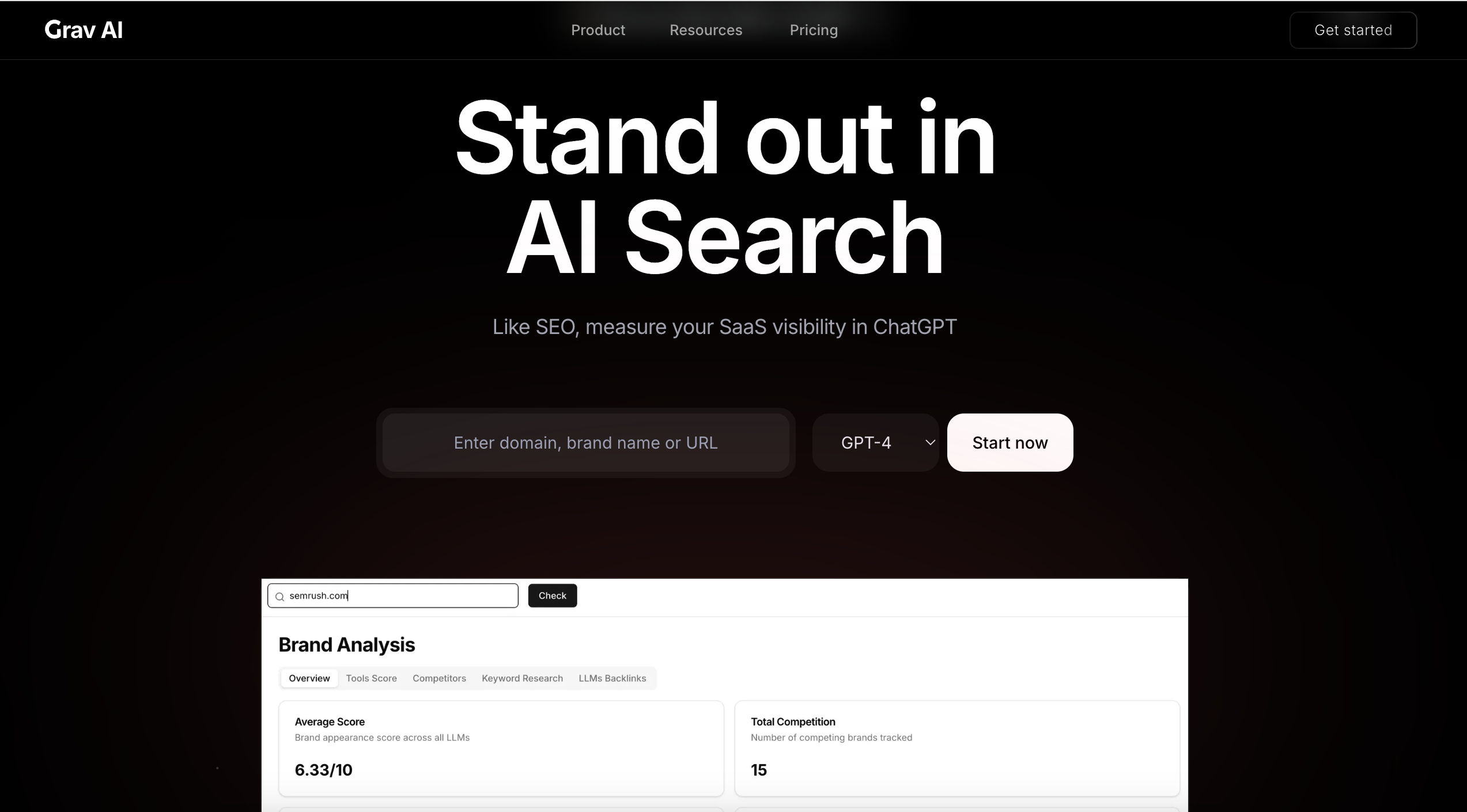 TryGrav.ai AI Visibility Tracking